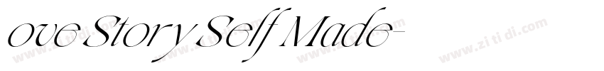 ove Story Self Made字体转换